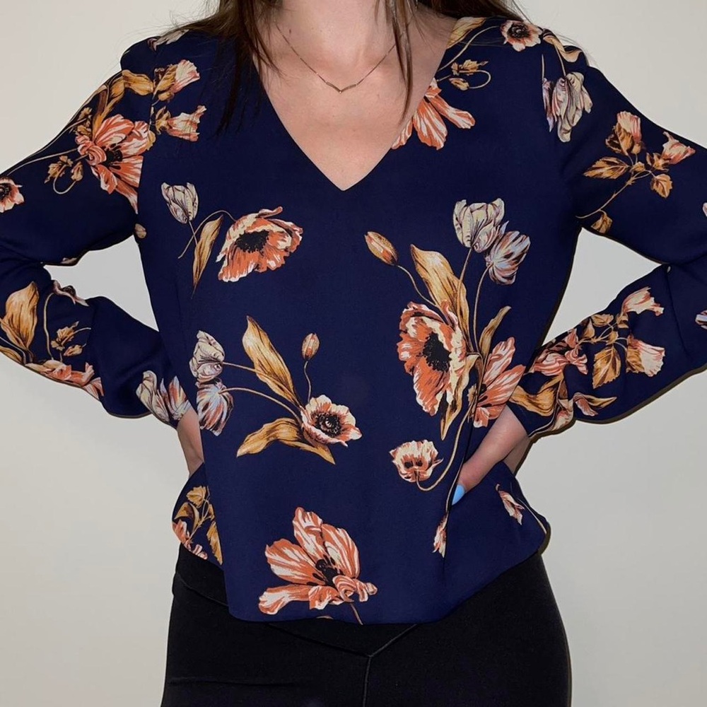 Aritzia X Babaton Murphy Floral Blouse
